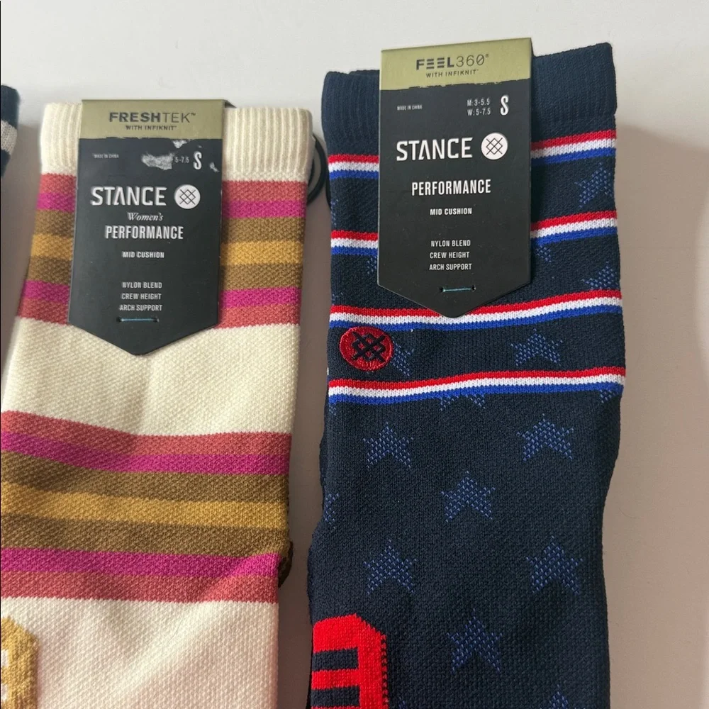 Stance Assortment of Socks. 3 Pairs. Small